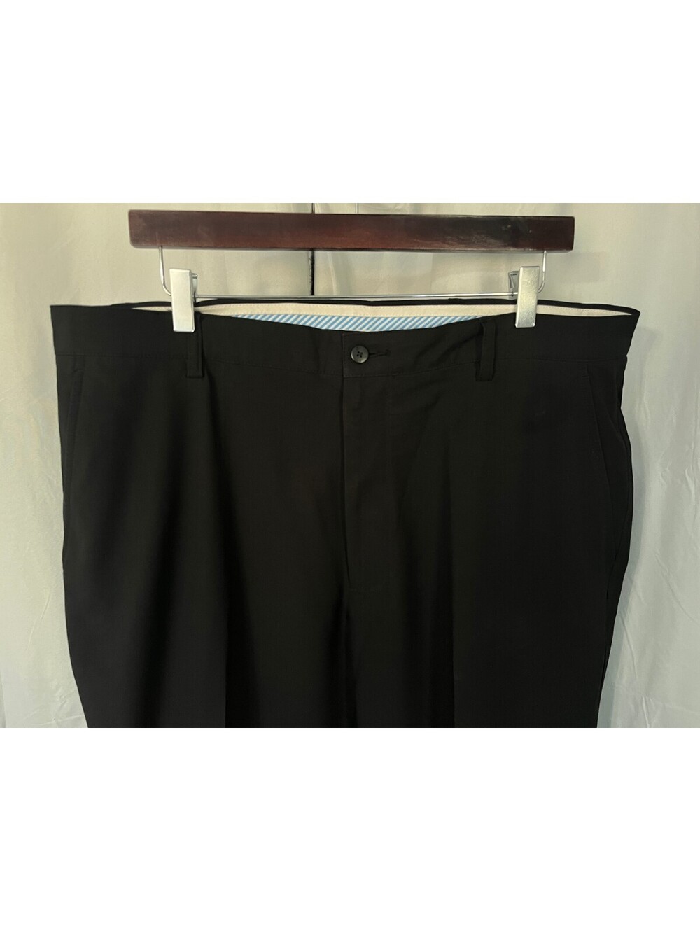 FootJoy FJ Men's Jet Black Flat Front Performance Golf Pants 38 x 32 EUC